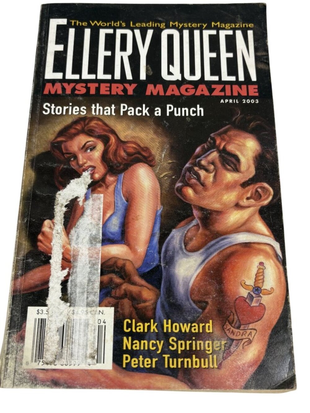 Ellery Queen Mystery Magazine April 2003 Stories That Pack A Punch Vintage Paper